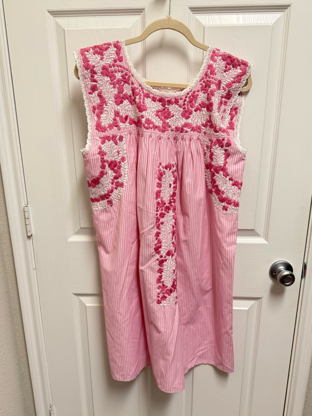 Hand Embroidered Oaxacan Dress